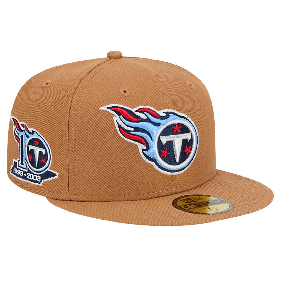 Tennessee Titans New Era Color Pack 59FIFTY Fitted Hat with Side Patch Tan | NFL
