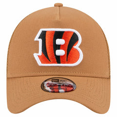 Cincinnati Bengals New Era Color Pack A-Frame Trucker 9FORTY Adjustable Hat Brown | NFL