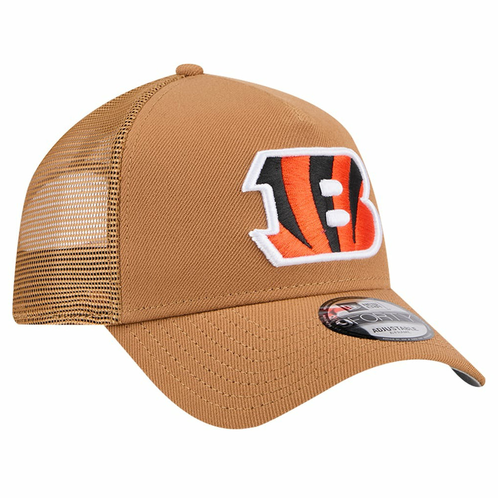 Cincinnati Bengals New Era Color Pack A-Frame Trucker 9FORTY Adjustable Hat Brown | NFL