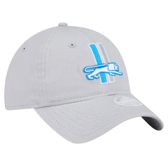Detroit Lions New Era Women's Throwback Main Core Classic 2.0 9TWENTY Adjustable Hat Silver | NFL