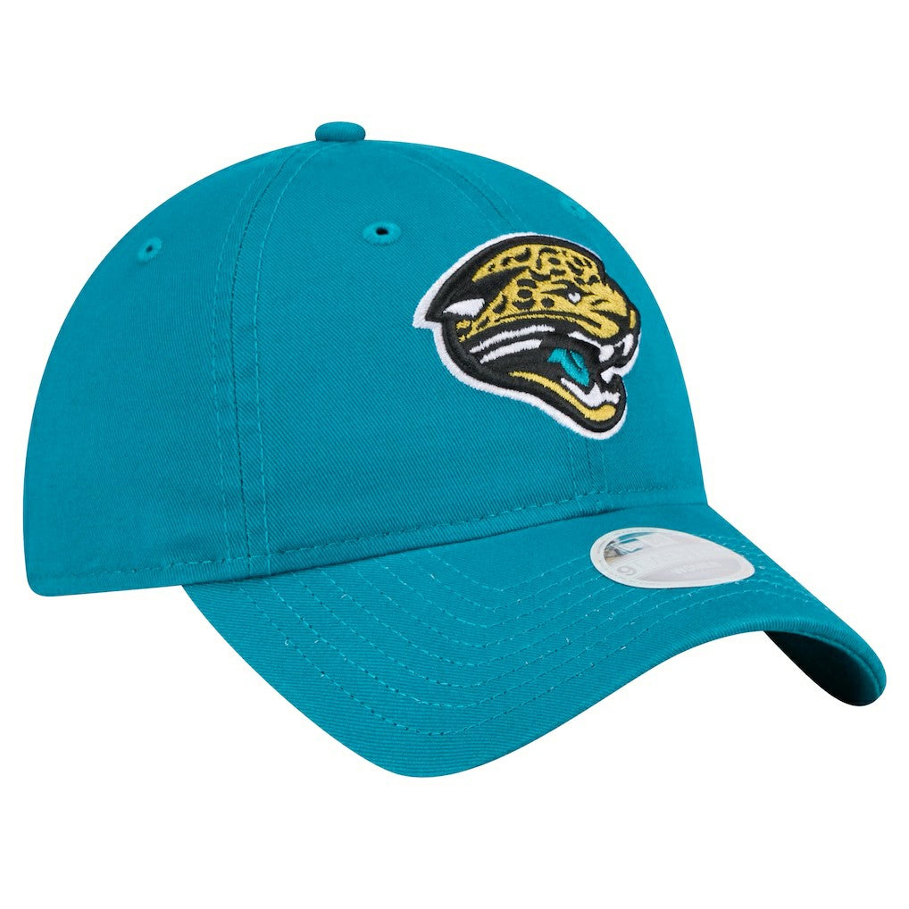 Jacksonville Jaguars New Era Women's Throwback Main Core Classic 2.0 9TWENTY Adjustable Hat Teal | NFL