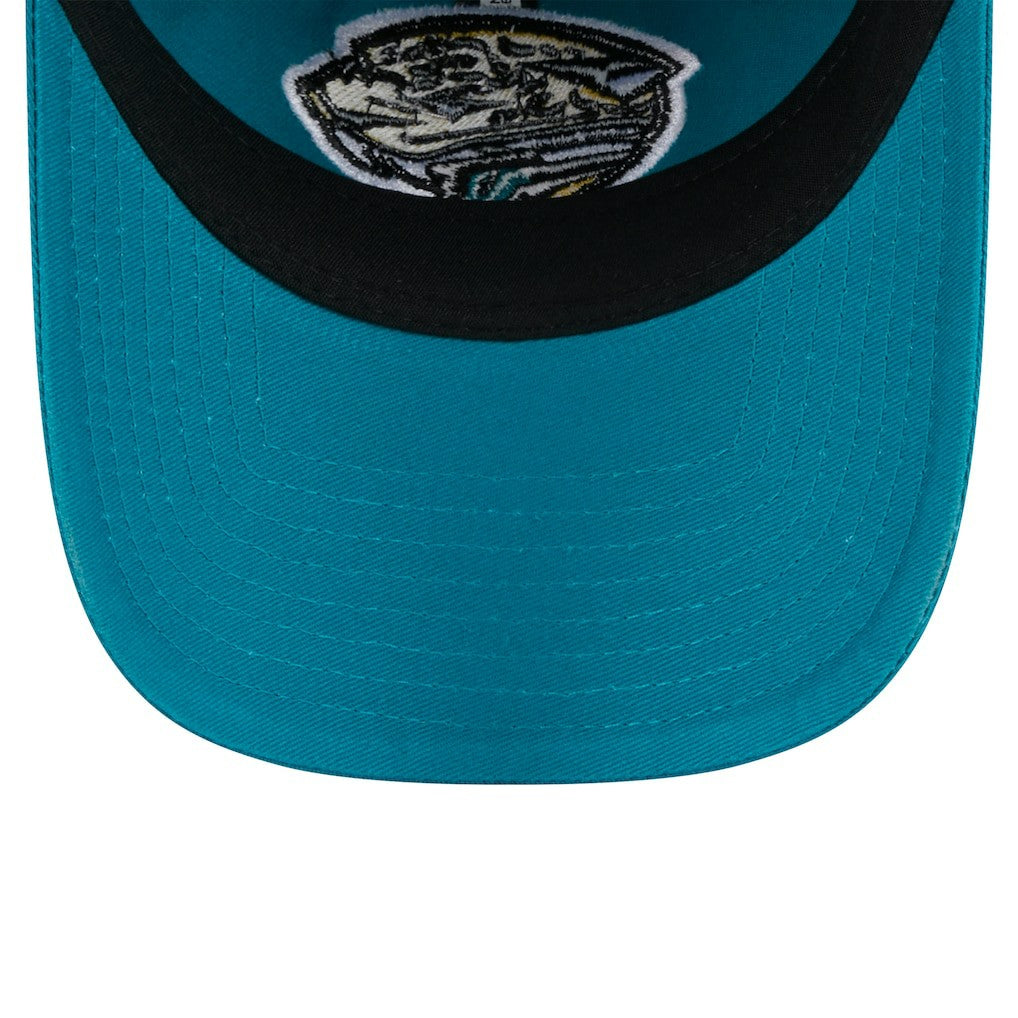 Jacksonville Jaguars New Era Women's Throwback Main Core Classic 2.0 9TWENTY Adjustable Hat Teal | NFL