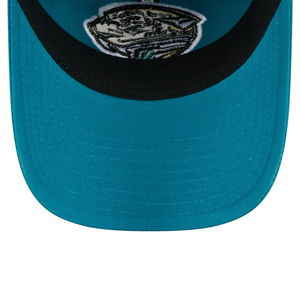 Jacksonville Jaguars New Era Women's Throwback Main Core Classic 2.0 9TWENTY Adjustable Hat Teal | NFL