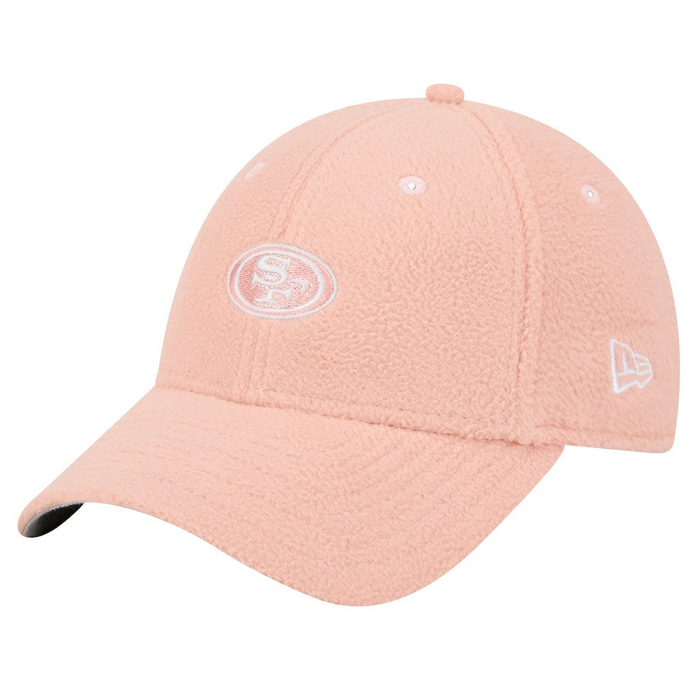 San Francisco 49ers New Era Women's Cozy Sherpa 9FORTY Adjustable Hat Light Pink | NFL