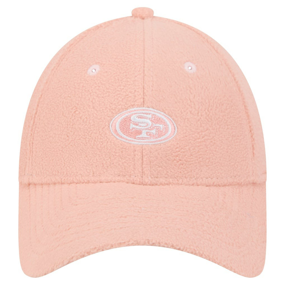 San Francisco 49ers New Era Women's Cozy Sherpa 9FORTY Adjustable Hat Light Pink | NFL