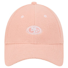 San Francisco 49ers New Era Women's Cozy Sherpa 9FORTY Adjustable Hat Light Pink | NFL