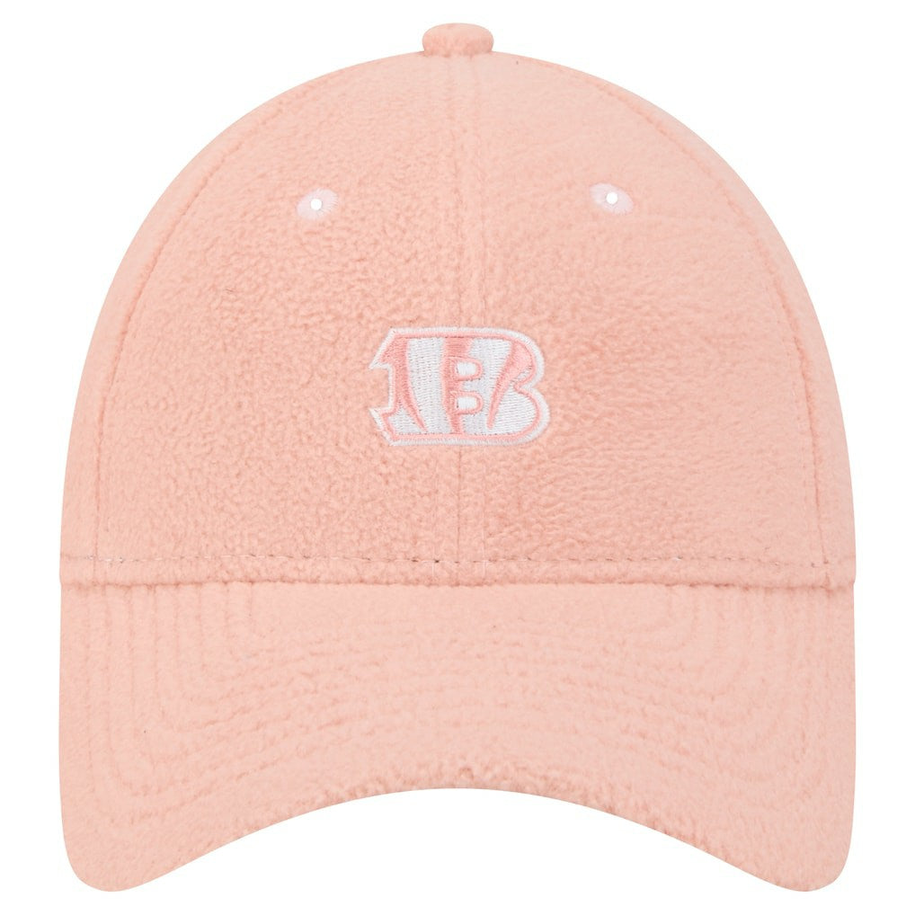 Cincinnati Bengals New Era Women's Cozy Sherpa 9FORTY Adjustable Hat Light Pink | NFL