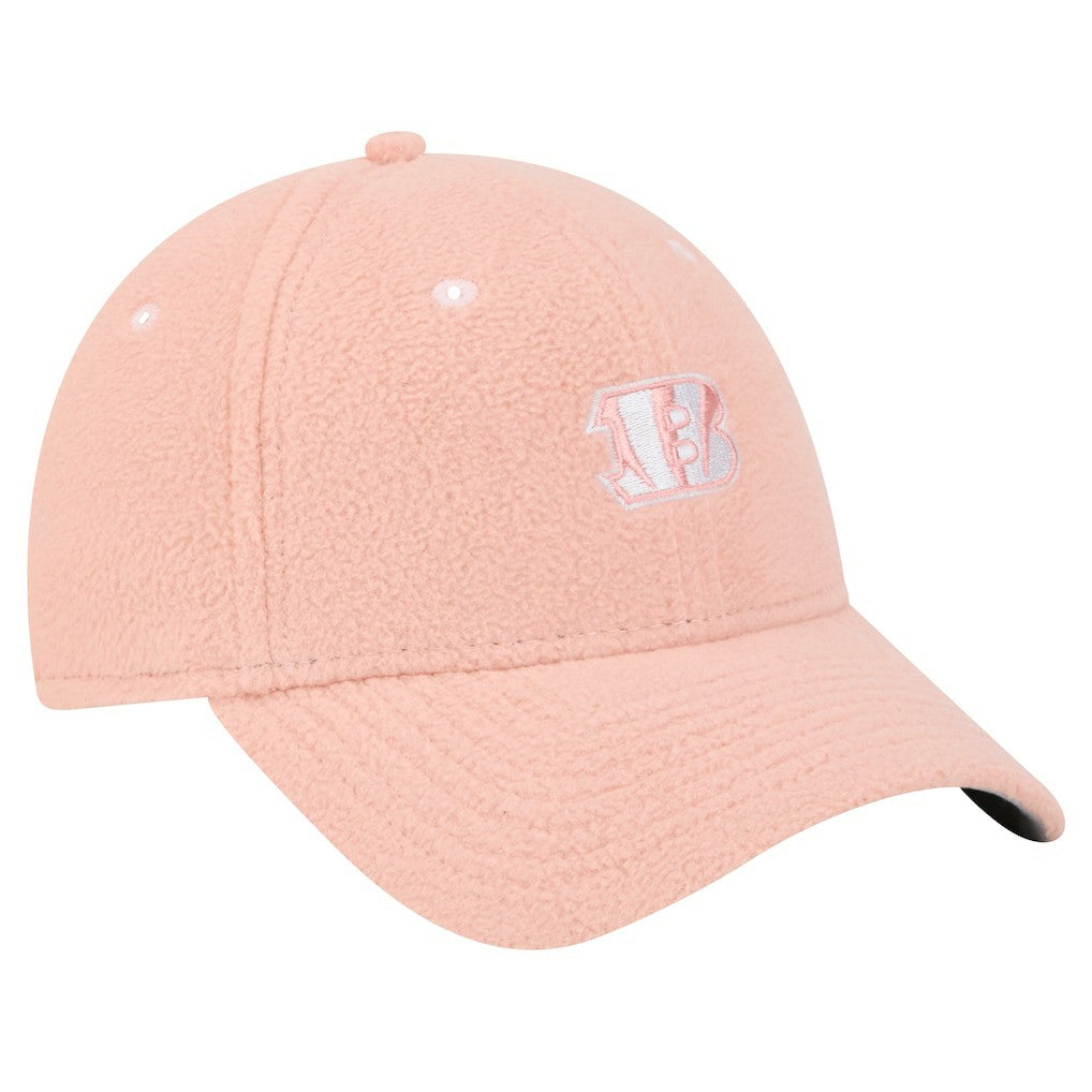 Cincinnati Bengals New Era Women's Cozy Sherpa 9FORTY Adjustable Hat Light Pink | NFL