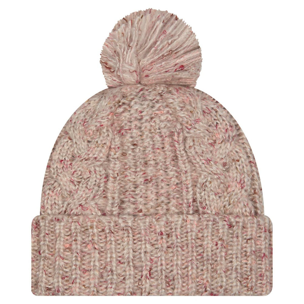 New York Jets New Era Women's Trendy Tone Cuffed Knit Hat with Pom Stone | NFL
