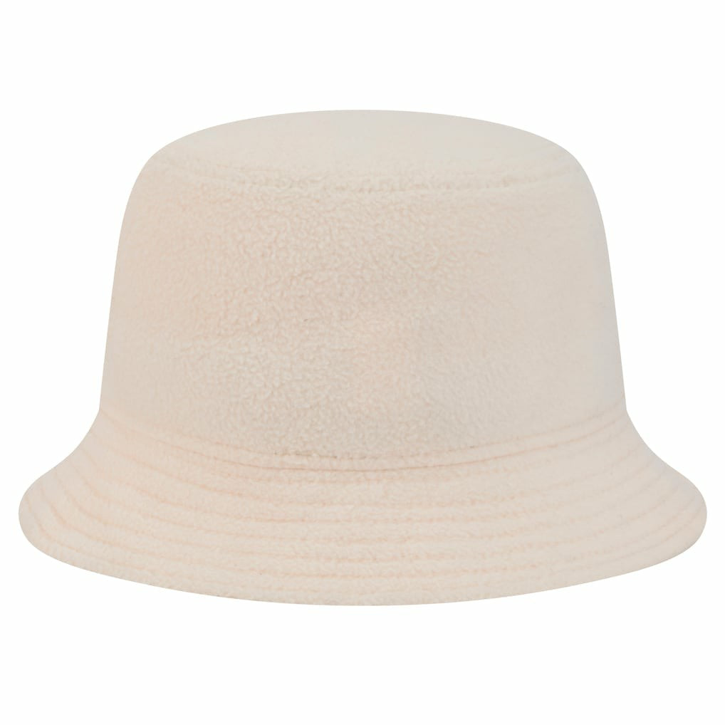 Miami Dolphins New Era Women's Cozy Sherpa Bucket Hat Cream | NFL