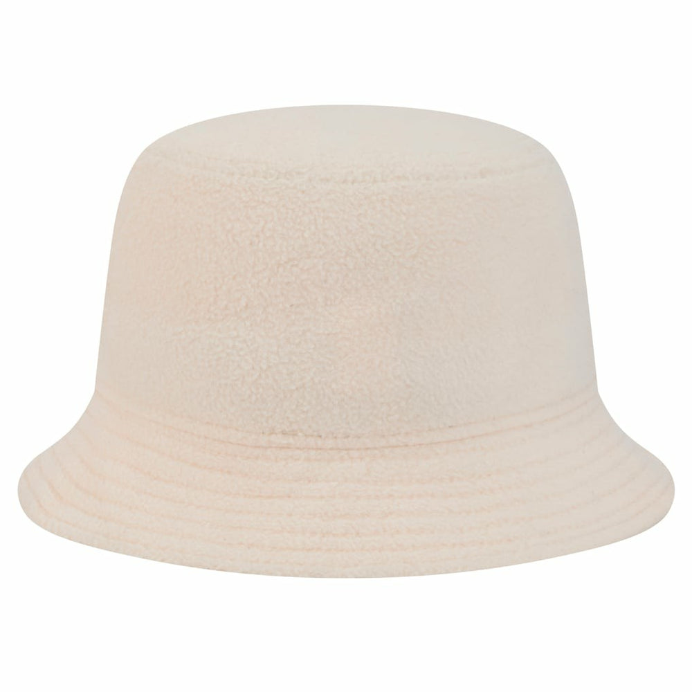 Miami Dolphins New Era Women's Cozy Sherpa Bucket Hat Cream | NFL