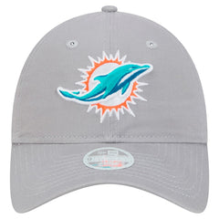 Miami Dolphins New Era Women's Main 9TWENTY Adjustable Hat Gray | NFL