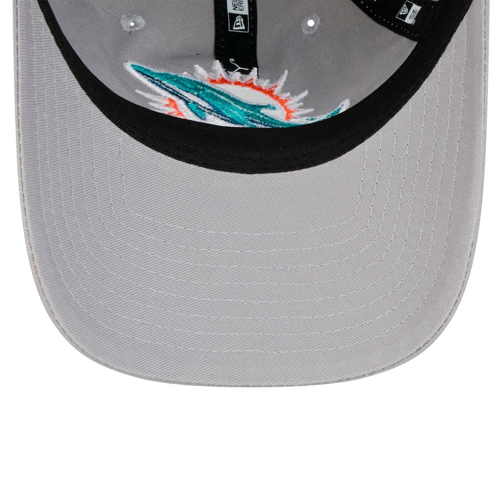 Miami Dolphins New Era Women's Main 9TWENTY Adjustable Hat Gray | NFL