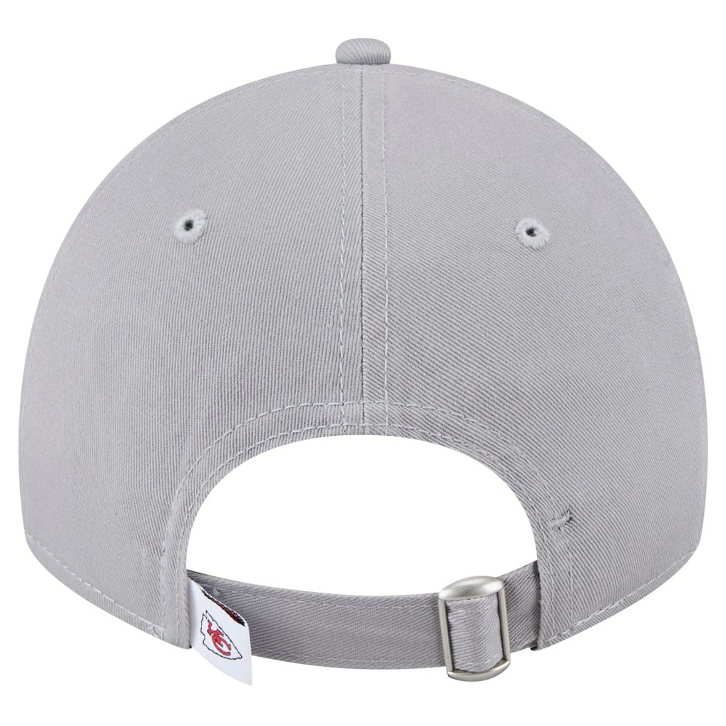 Kansas City Chiefs New Era Women's Main 9TWENTY Adjustable Hat Gray | NFL
