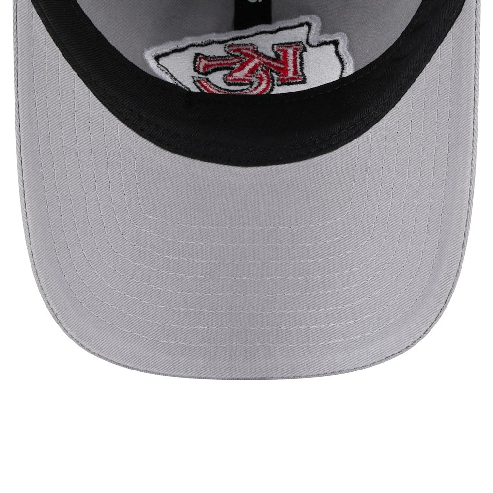 Kansas City Chiefs New Era Women's Main 9TWENTY Adjustable Hat Gray | NFL