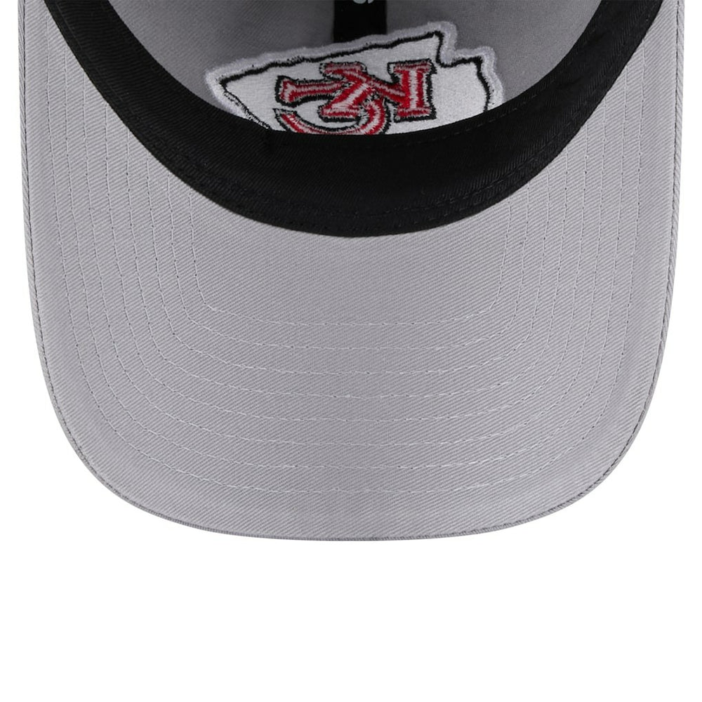 Kansas City Chiefs New Era Women's Main 9TWENTY Adjustable Hat Gray | NFL