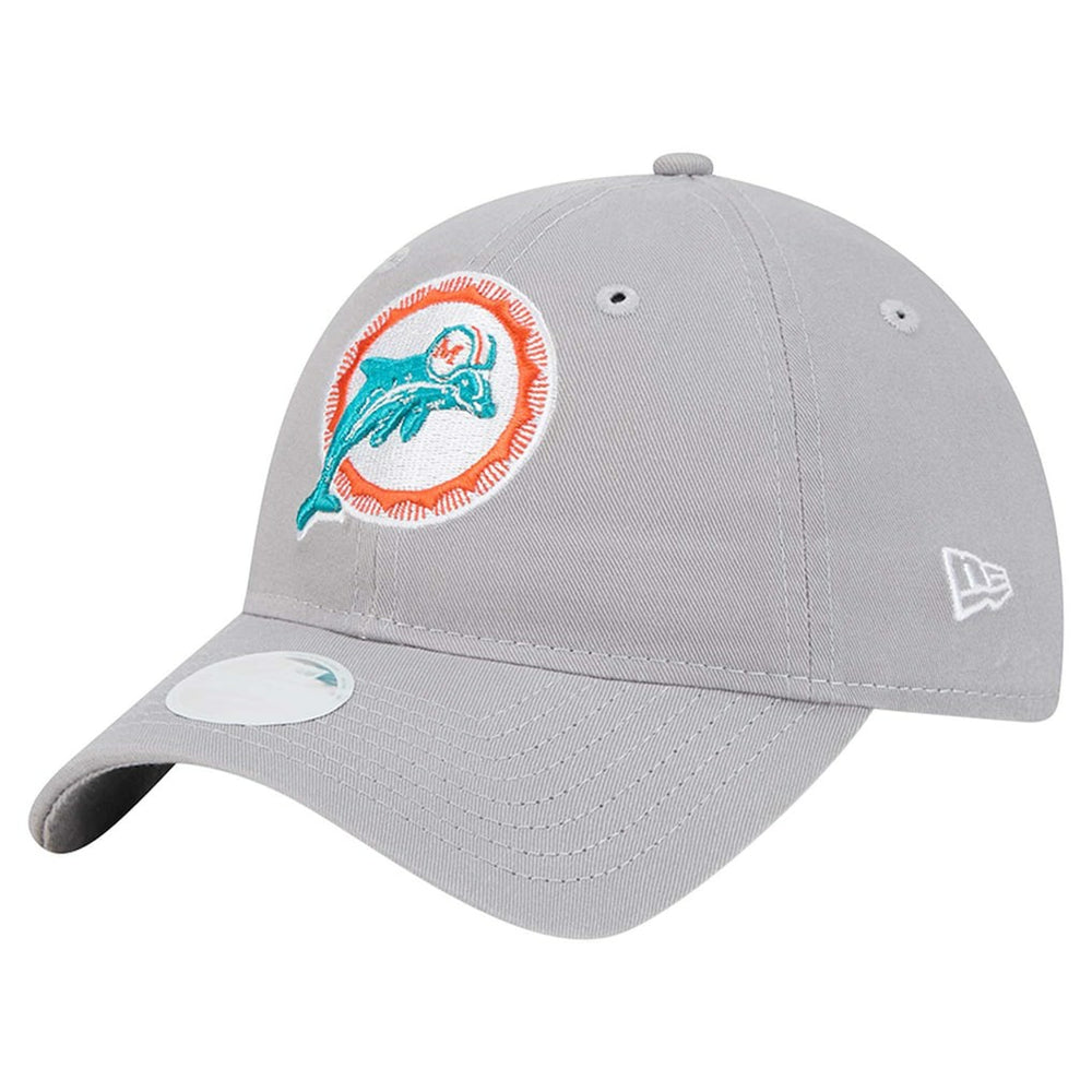 Miami Dolphins New Era Women's Throwback 9TWENTY Adjustable Hat Gray | NFL