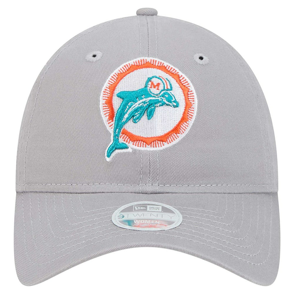 Miami Dolphins New Era Women's Throwback 9TWENTY Adjustable Hat Gray | NFL