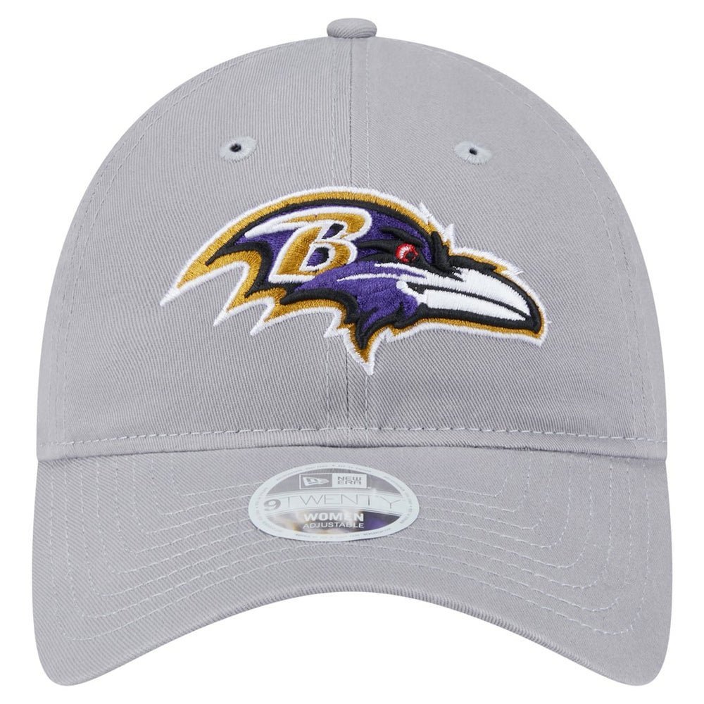 Baltimore Ravens New Era Women's Main 9TWENTY Adjustable Hat Gray | NFL