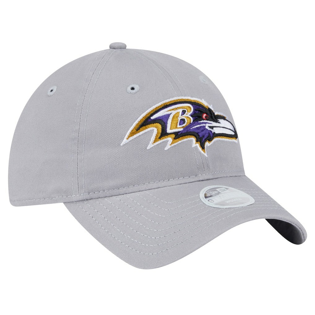 Baltimore Ravens New Era Women's Main 9TWENTY Adjustable Hat Gray | NFL
