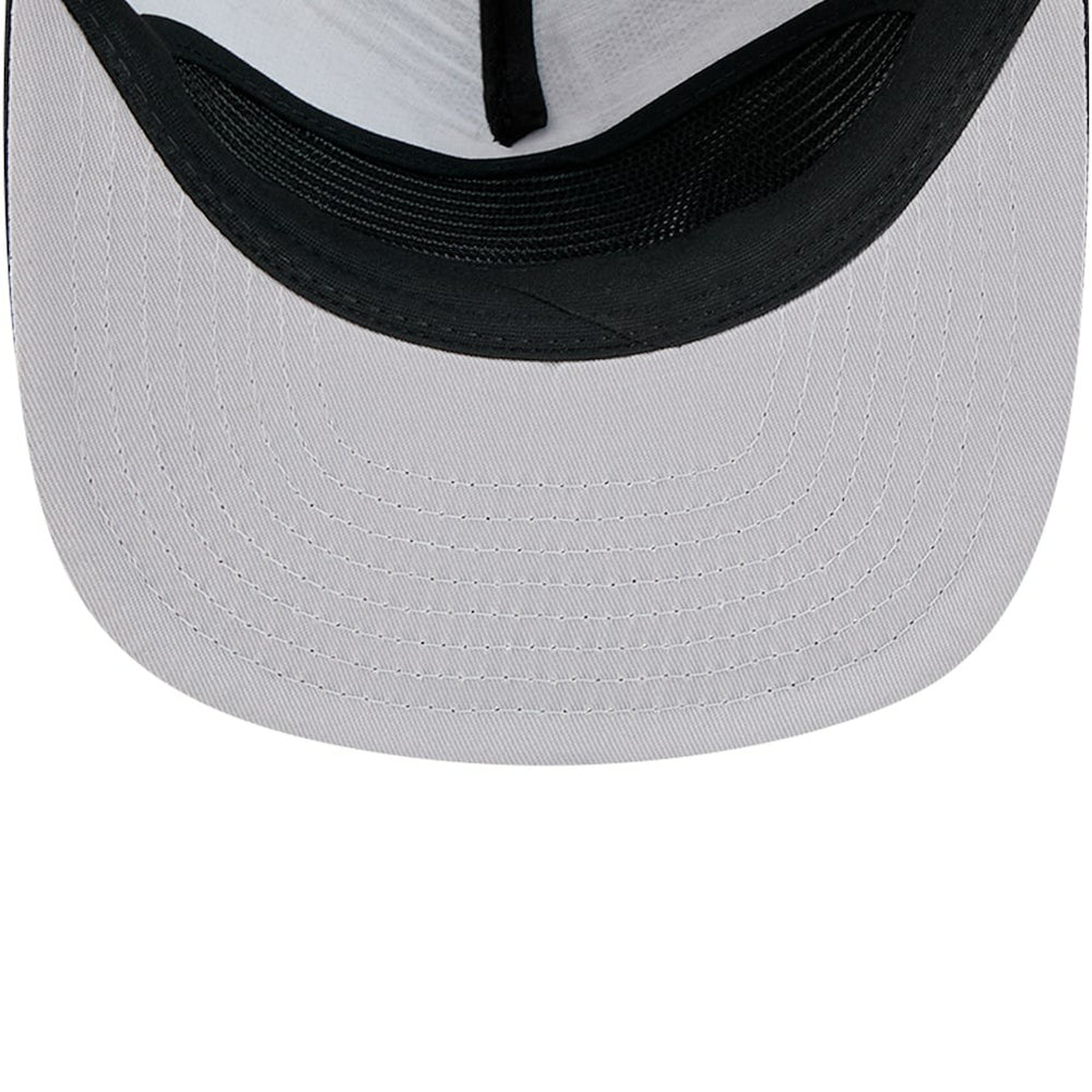 Philadelphia 76ers Tone Foam Meshback Golfer Snapback Hat Black - NBA