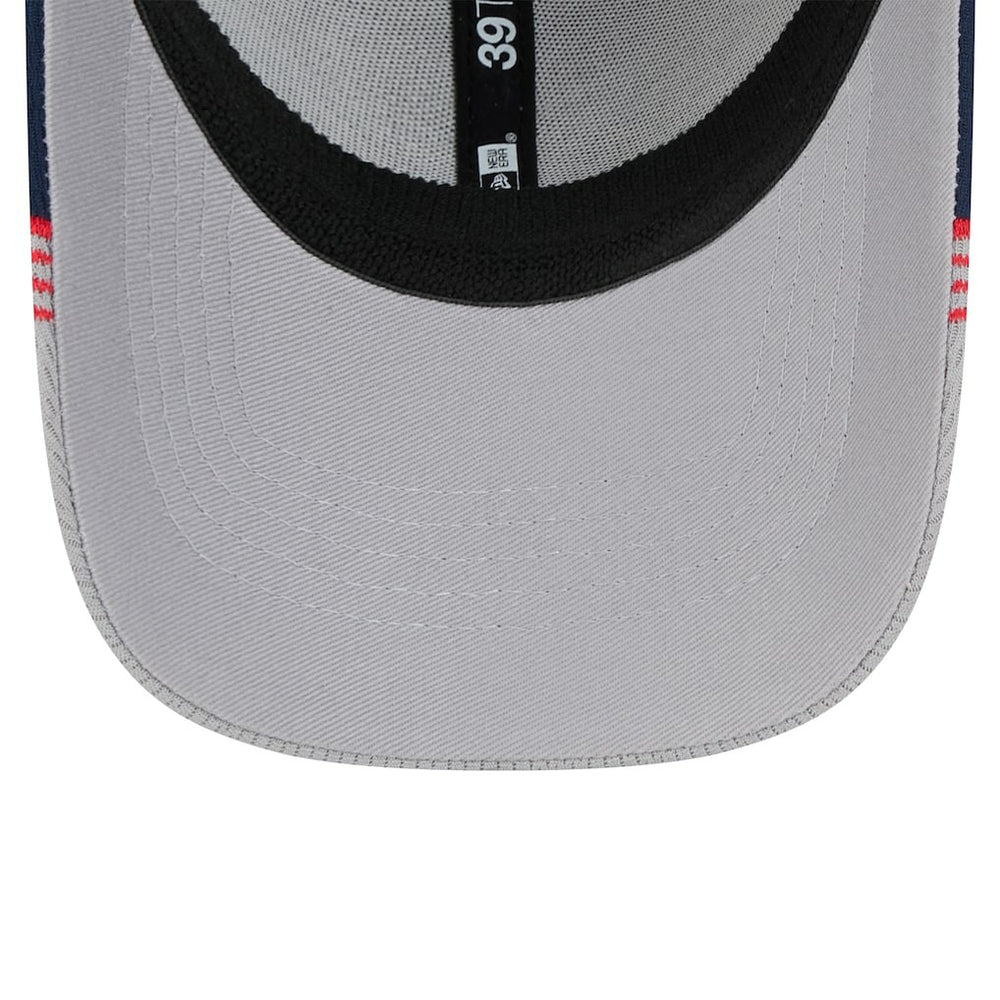New Orleans Pelicans Active Trim 39THIRTY Flex Hat Gray/Navy - NBA