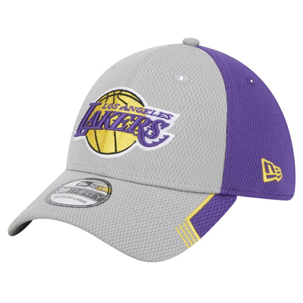Los Angeles Lakers Active Trim 39THIRTY Flex Hat Gray/Purple - NBA