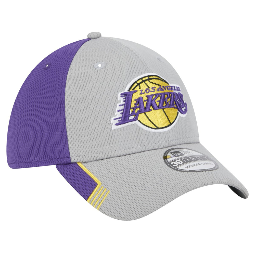 Los Angeles Lakers Active Trim 39THIRTY Flex Hat Gray/Purple - NBA