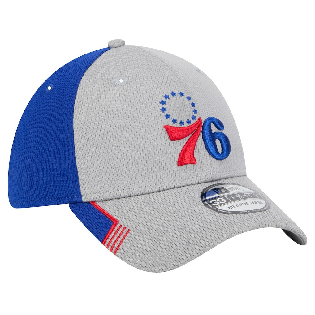Philadelphia 76ers Active Trim 39THIRTY Flex Hat Gray/Royal - NBA