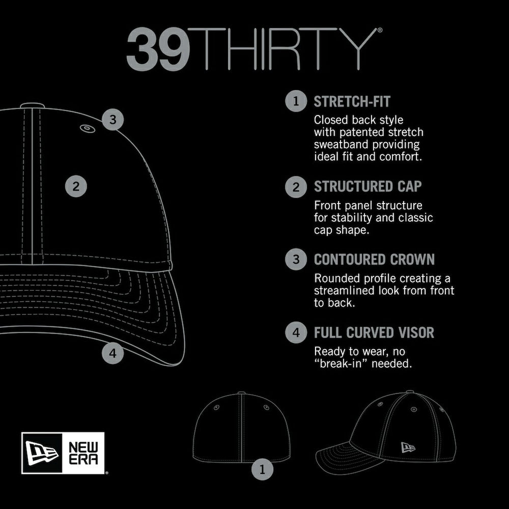 Philadelphia 76ers Active Trim 39THIRTY Flex Hat Gray/Royal - NBA