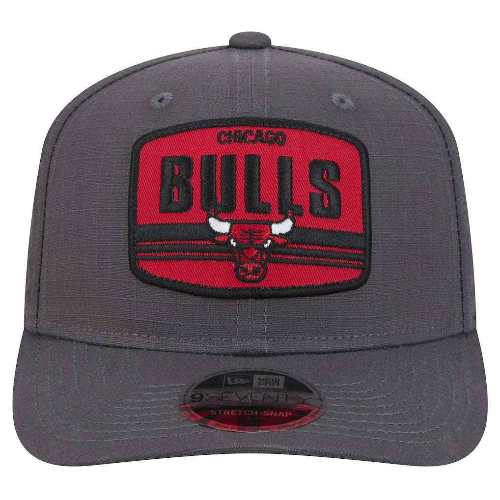 Chicago Bulls Team Elevated Patch 9SEVENTY Adjustable Hat Graphite - NBA