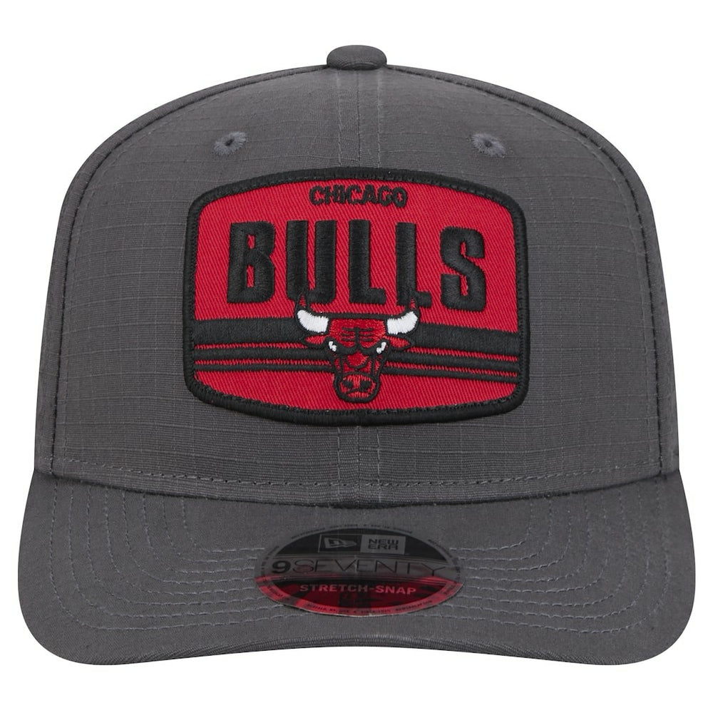 Chicago Bulls Team Elevated Patch 9SEVENTY Adjustable Hat Graphite - NBA