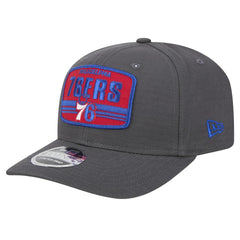 Philadelphia 76ers Team Elevated Patch 9SEVENTY Adjustable Hat Graphite - NBA