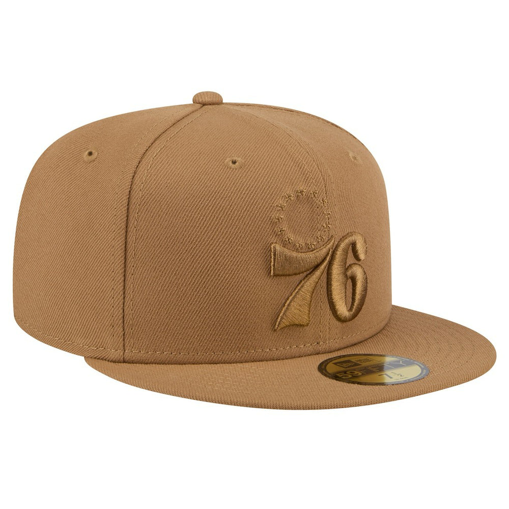 Philadelphia 76ers 59FIFTY Fitted Hat Tan - NBA