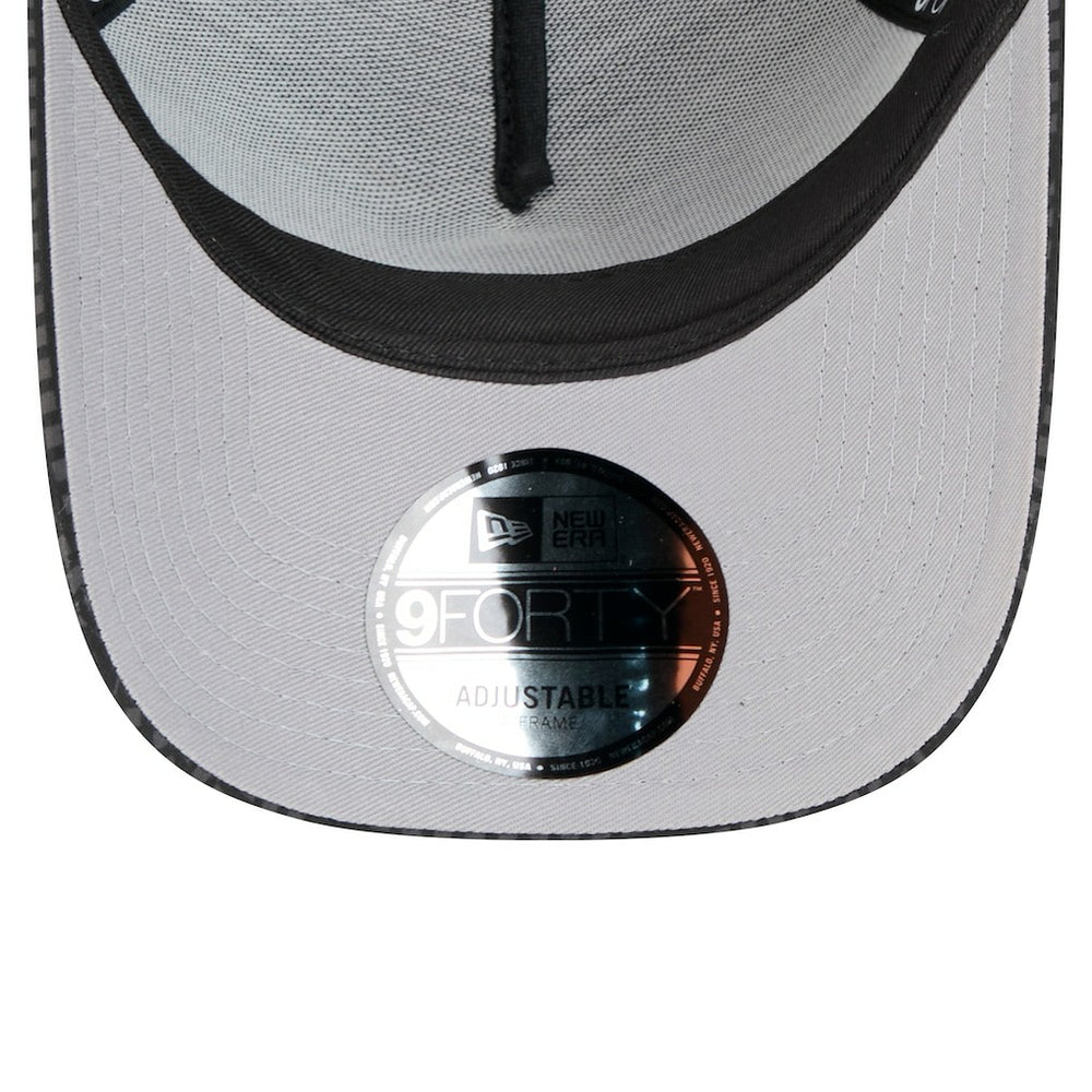 Chicago Bulls Male Adult Midnight Ink Tonal A-Frame Trucker 9FORTY Adjustable Hat Black - NBA