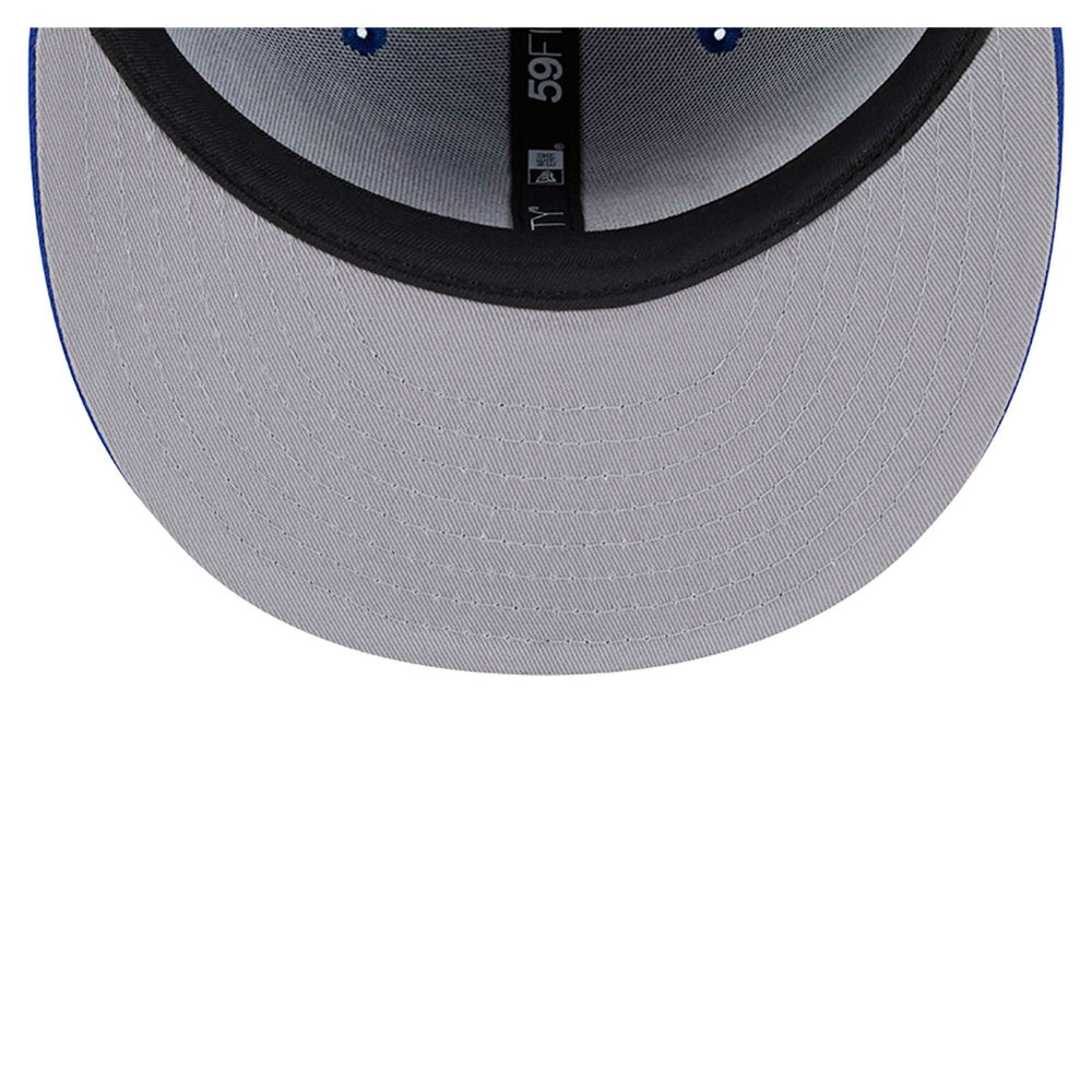New York Knicks Sport Night Script Sided 59FIFTY Fitted Hat Blue - NBA