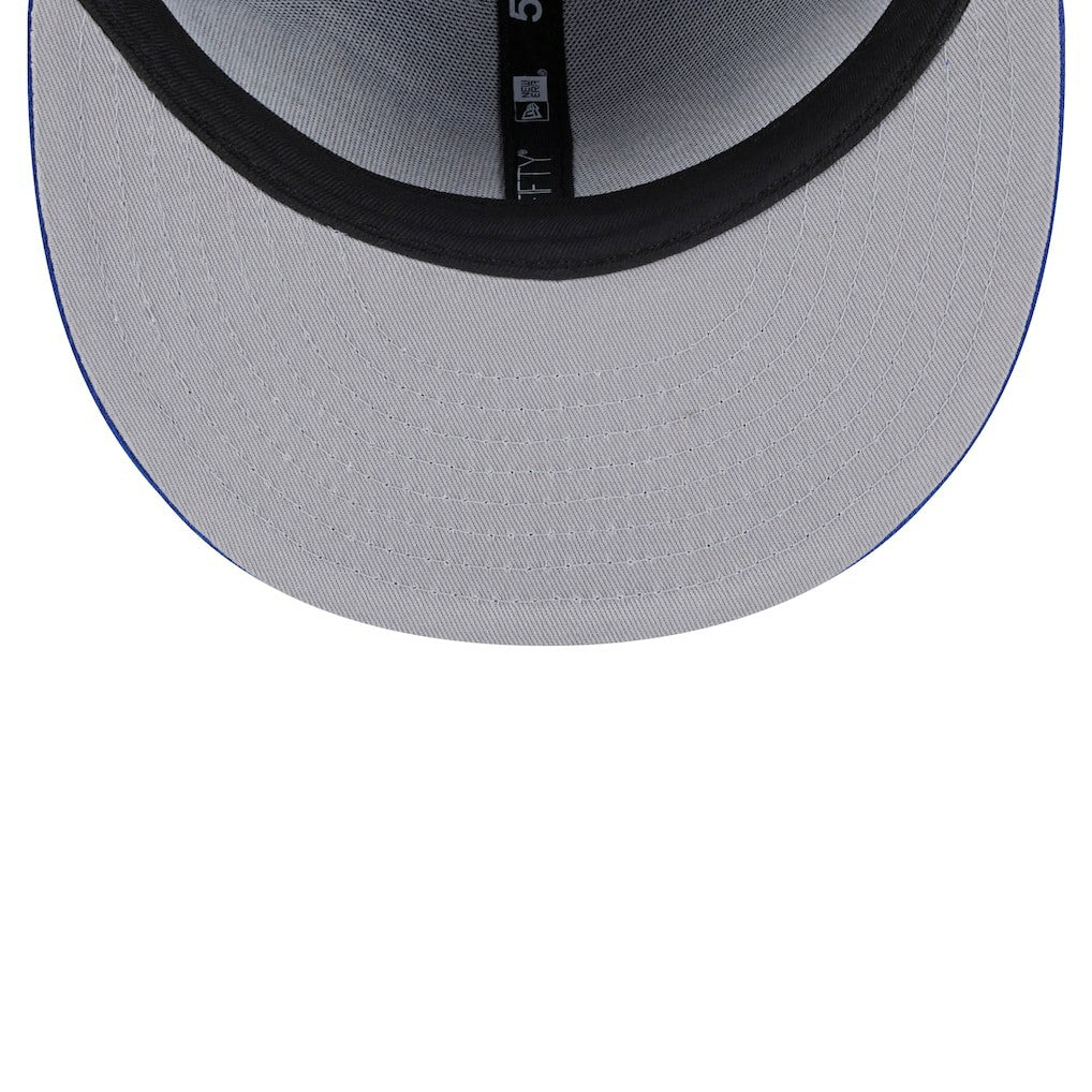 Golden State Warriors Sport Night Script Sided 59FIFTY Fitted Hat Royal - NBA