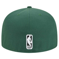 Milwaukee Bucks Sport Night Script Sided 59FIFTY Fitted Hat Hunter Green - NBA