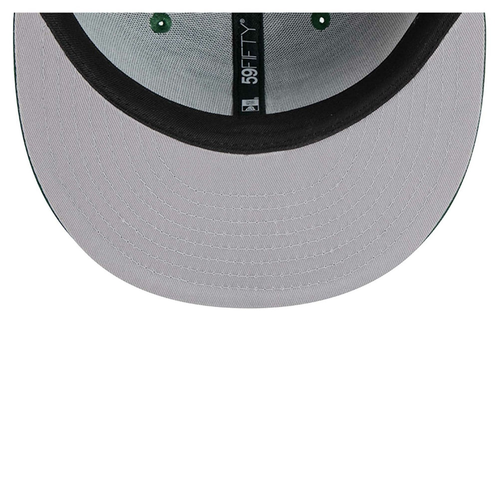 Milwaukee Bucks Sport Night Script Sided 59FIFTY Fitted Hat Hunter Green - NBA