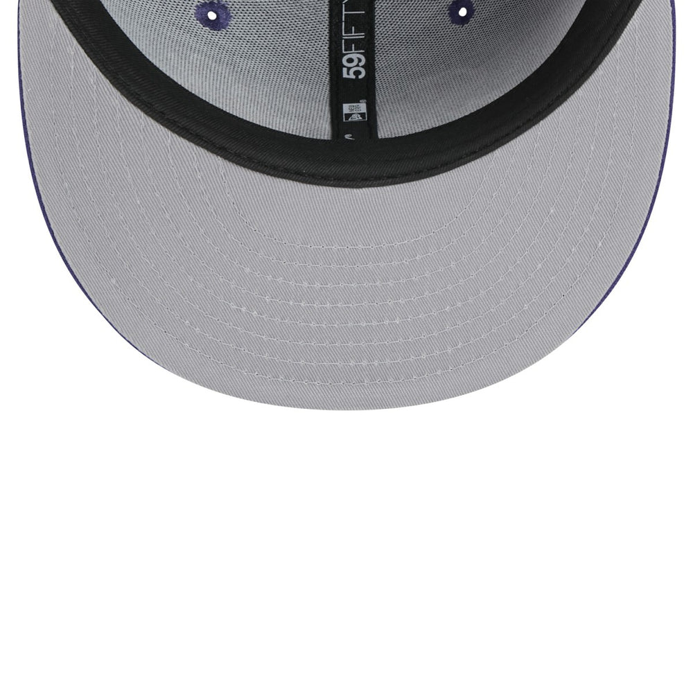 Phoenix Suns Sport Night Script Sided 59FIFTY Fitted Hat Purple - NBA