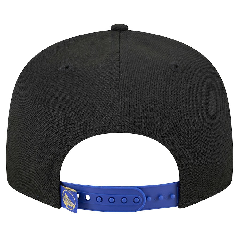 Golden State Warriors Sport Night Splatter 2-Tone 9FIFTY Snapback Hat Black/Royal - NBA