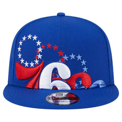 Philadelphia 76ers Sport Night Team Shadow 9FIFTY Snapback Hat Royal - NBA