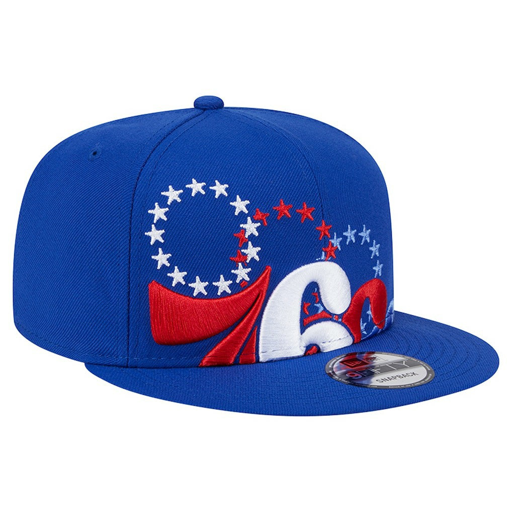Philadelphia 76ers Sport Night Team Shadow 9FIFTY Snapback Hat Royal - NBA