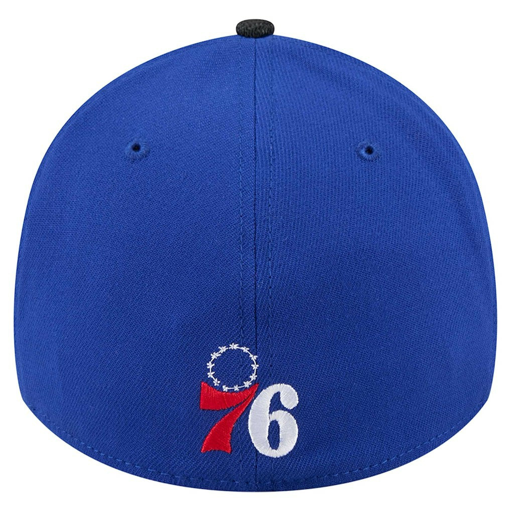 Philadelphia 76ers Sport Night Visor Hit 39THIRTY Flex Hat Royal/Black - NBA