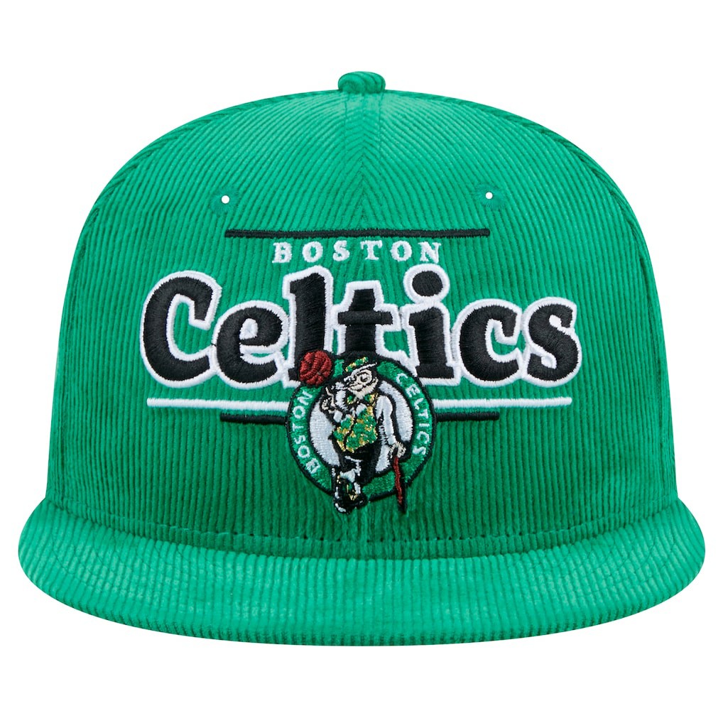 Boston Celtics Throwback Display Corduroy 9FIFTY Snapback Hat Kelly Green - NBA