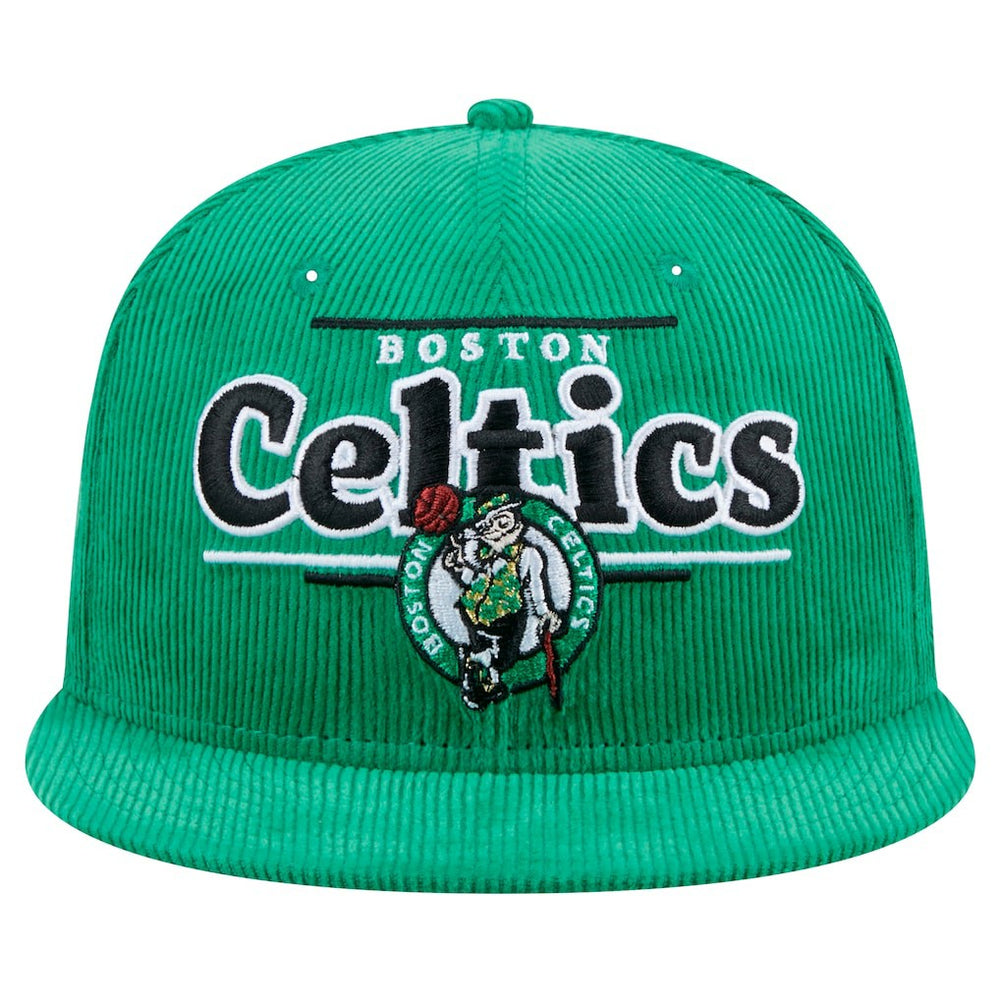 Boston Celtics Throwback Display Corduroy 9FIFTY Snapback Hat Kelly Green - NBA