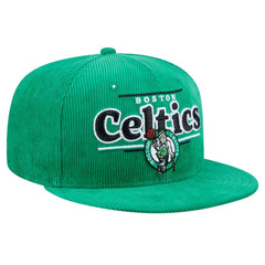 Boston Celtics Throwback Display Corduroy 9FIFTY Snapback Hat Kelly Green - NBA