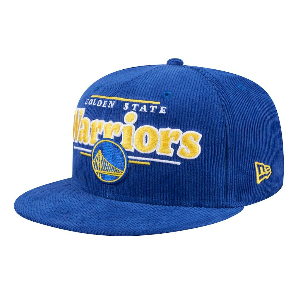 Golden State Warriors Throwback Display Corduroy 9FIFTY Snapback Hat Royal - NBA