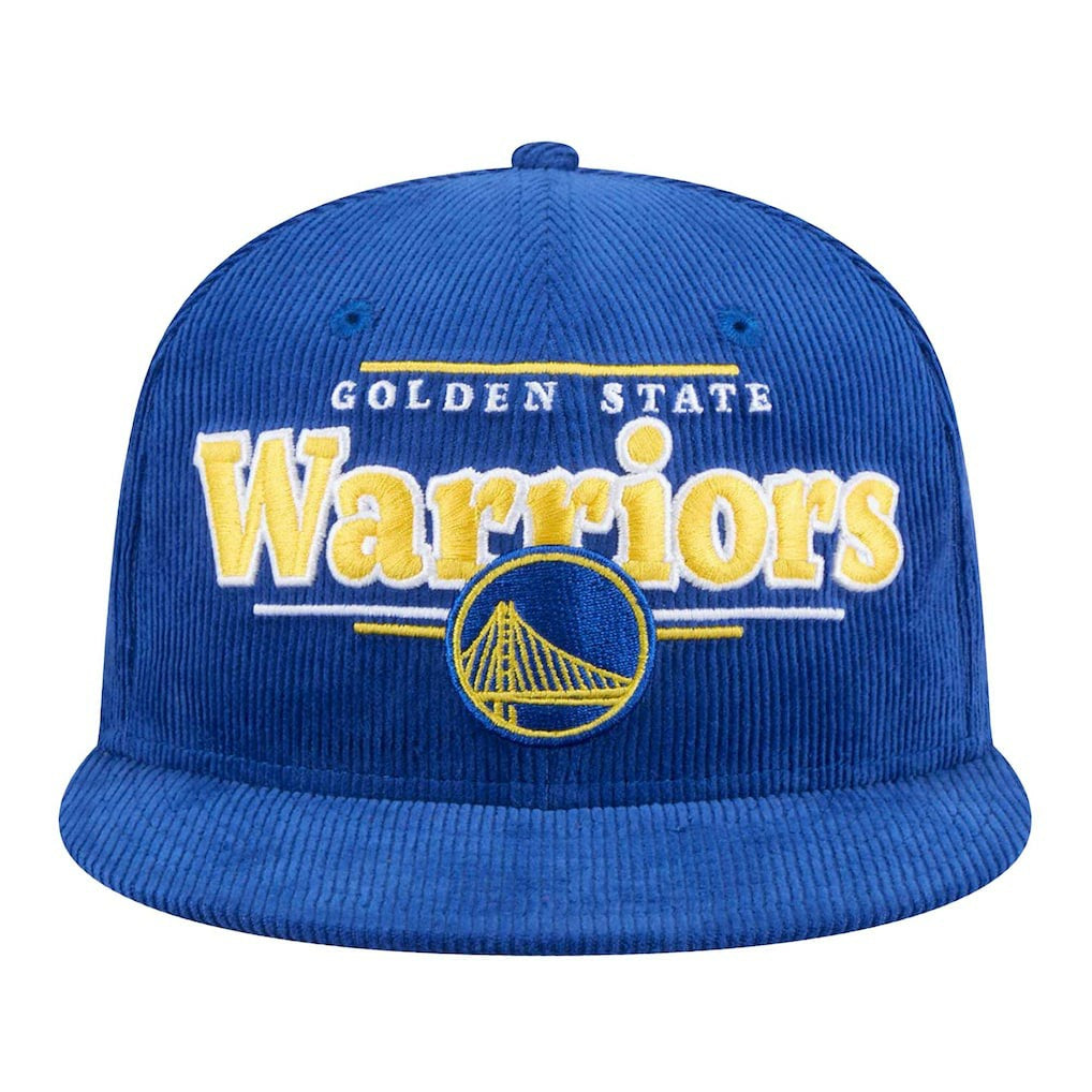 Golden State Warriors Throwback Display Corduroy 9FIFTY Snapback Hat Royal - NBA