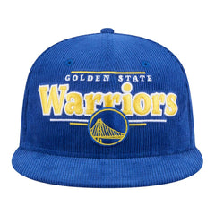 Golden State Warriors Throwback Display Corduroy 9FIFTY Snapback Hat Royal - NBA